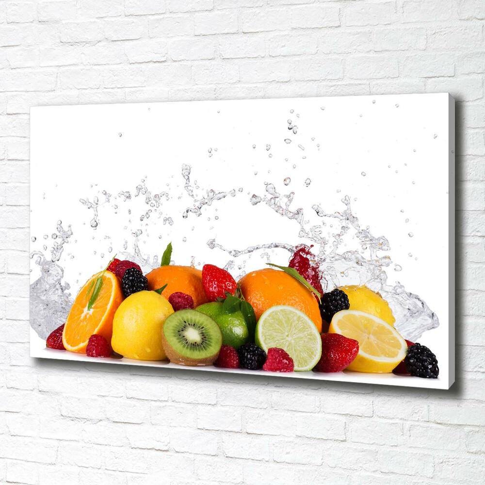 Canvas wall art Fruit and water