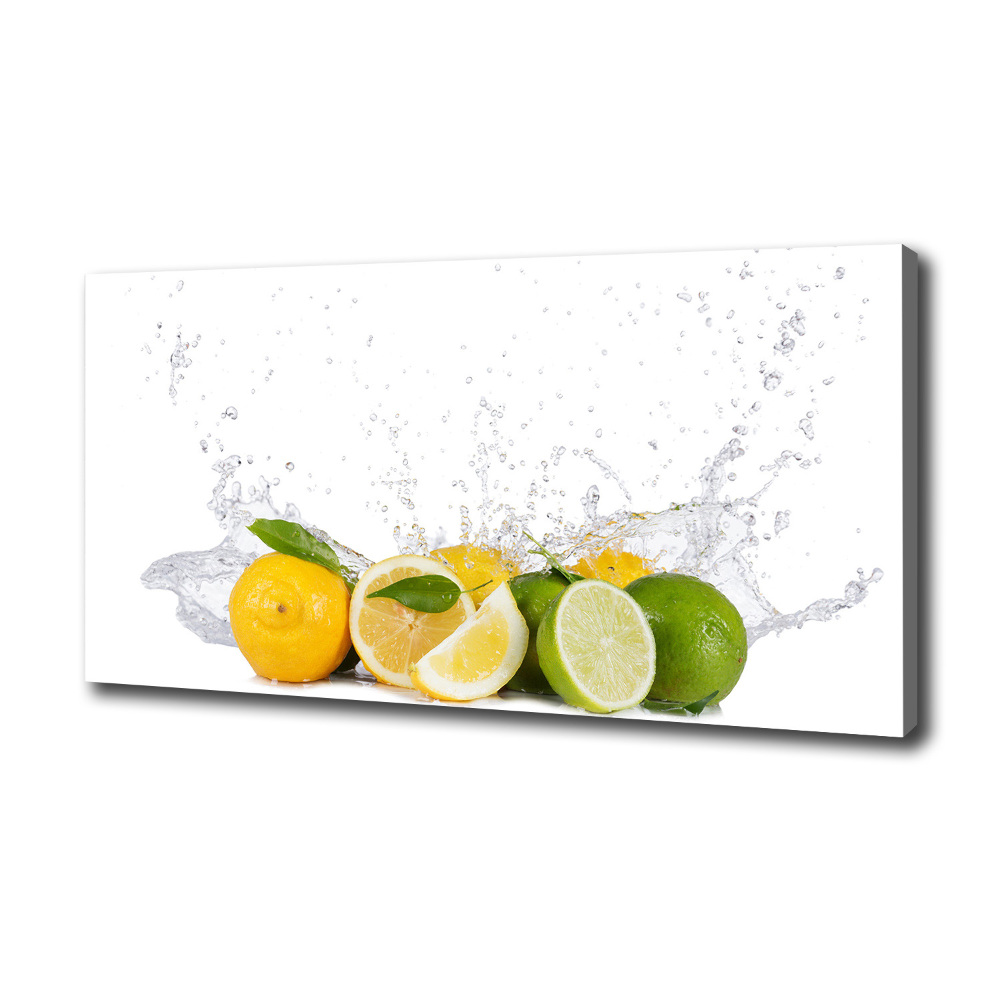 Canvas wall art Citruses and water