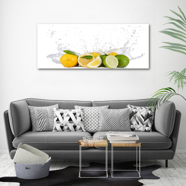 Canvas wall art Citruses and water