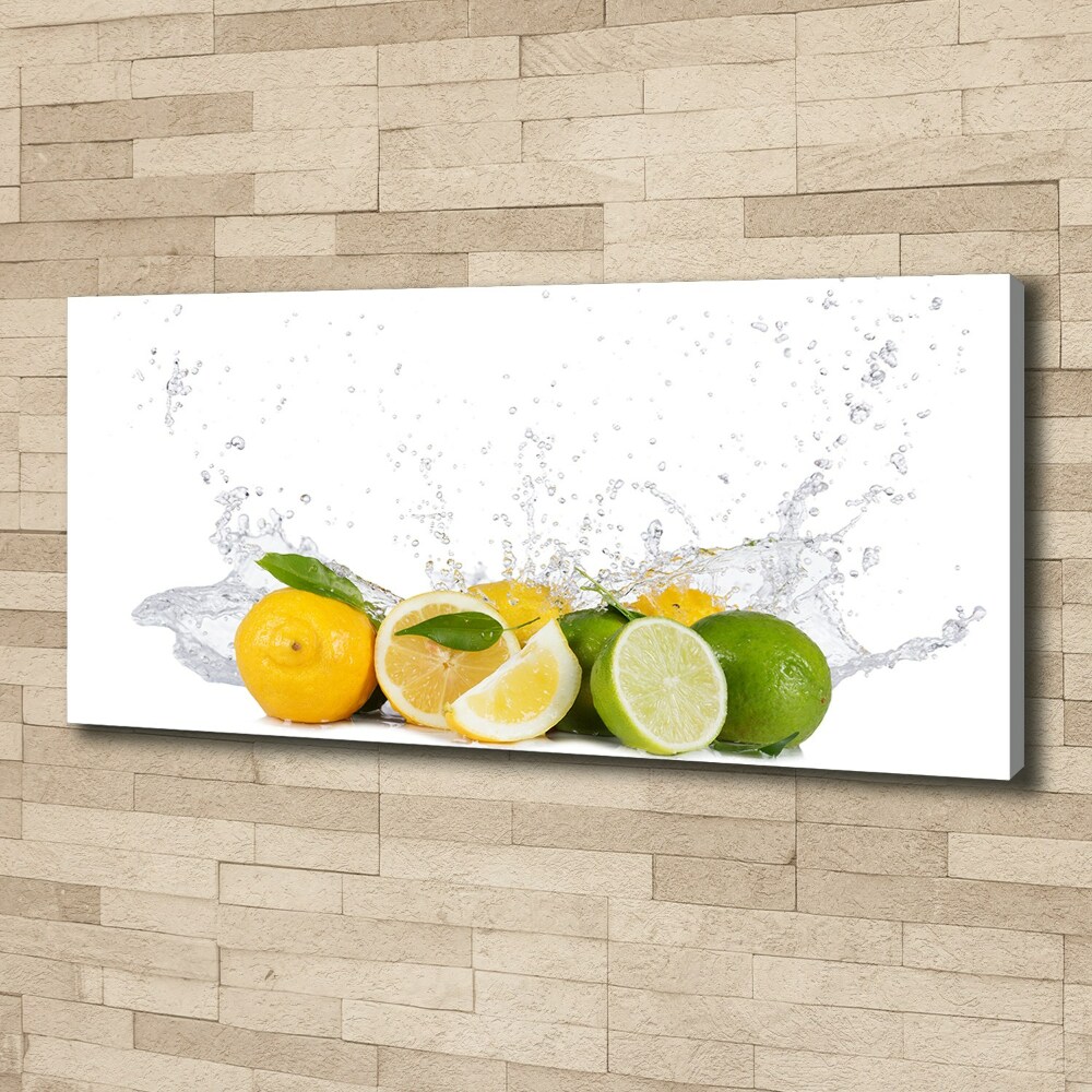 Canvas wall art Citruses and water