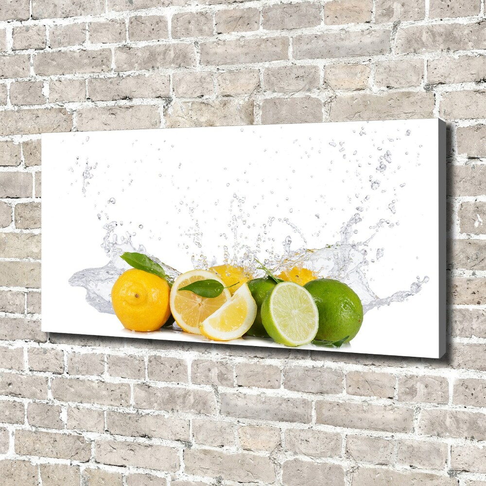 Canvas wall art Citruses and water