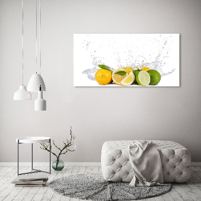 Canvas wall art Citruses and water