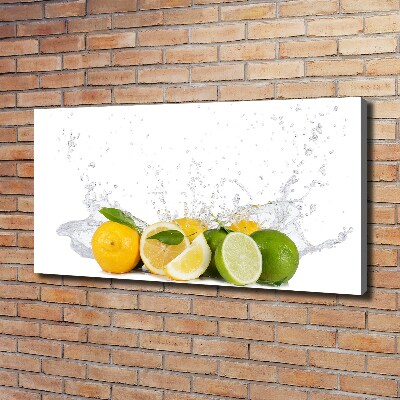 Canvas wall art Citruses and water