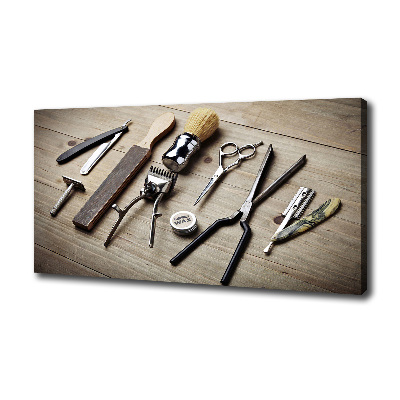 Canvas wall art Male hairdresser