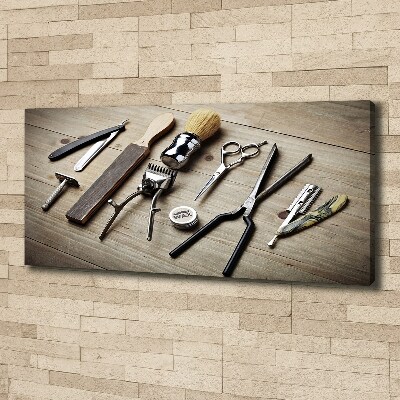 Canvas wall art Male hairdresser