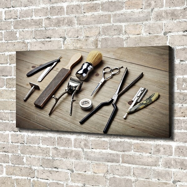 Canvas wall art Male hairdresser