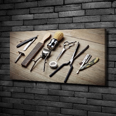 Canvas wall art Male hairdresser