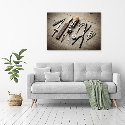 Canvas wall art Male hairdresser