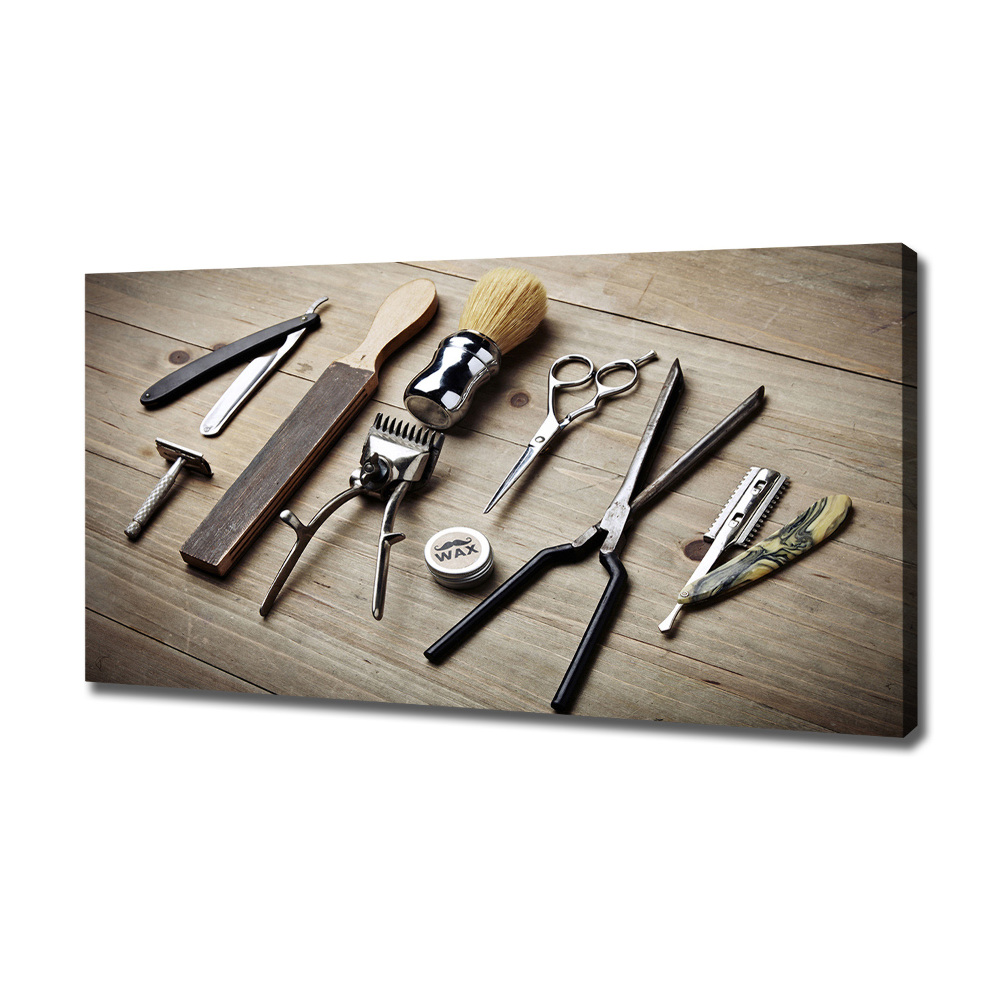 Canvas wall art Male hairdresser