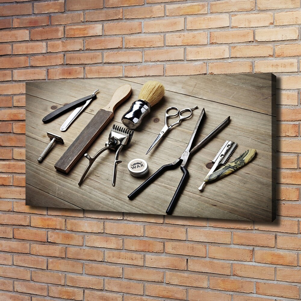 Canvas wall art Male hairdresser