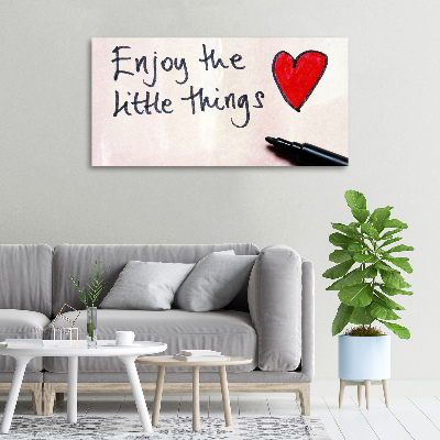 Canvas wall art Little things