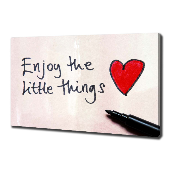 Canvas wall art Little things