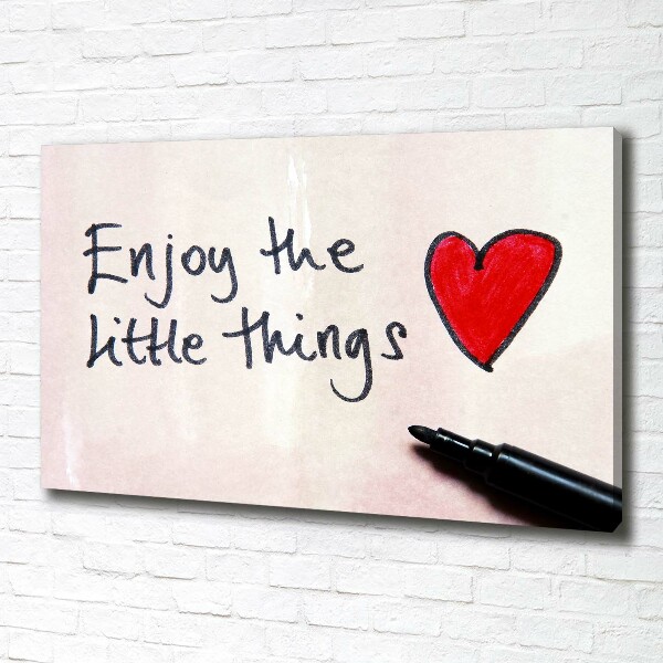 Canvas wall art Little things