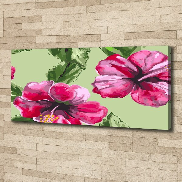 Canvas wall art Hawaiian flowers