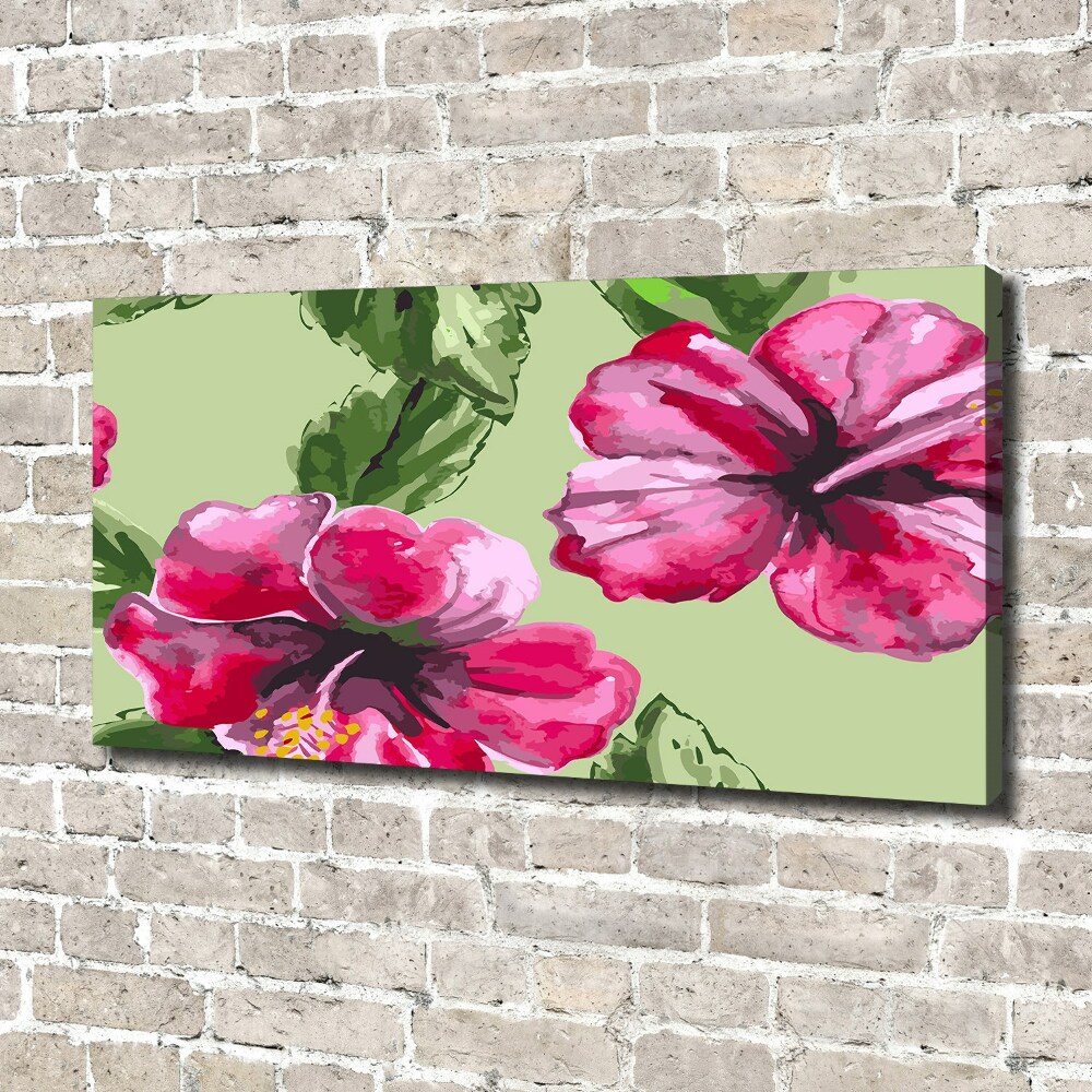 Canvas wall art Hawaiian flowers