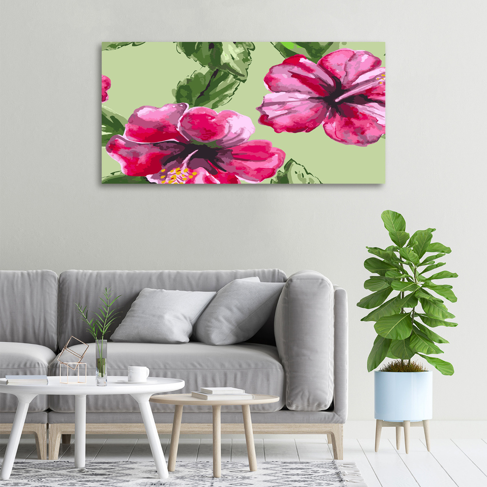 Canvas wall art Hawaiian flowers