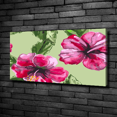 Canvas wall art Hawaiian flowers