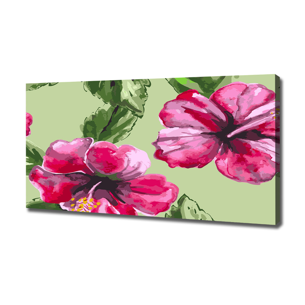 Canvas wall art Hawaiian flowers