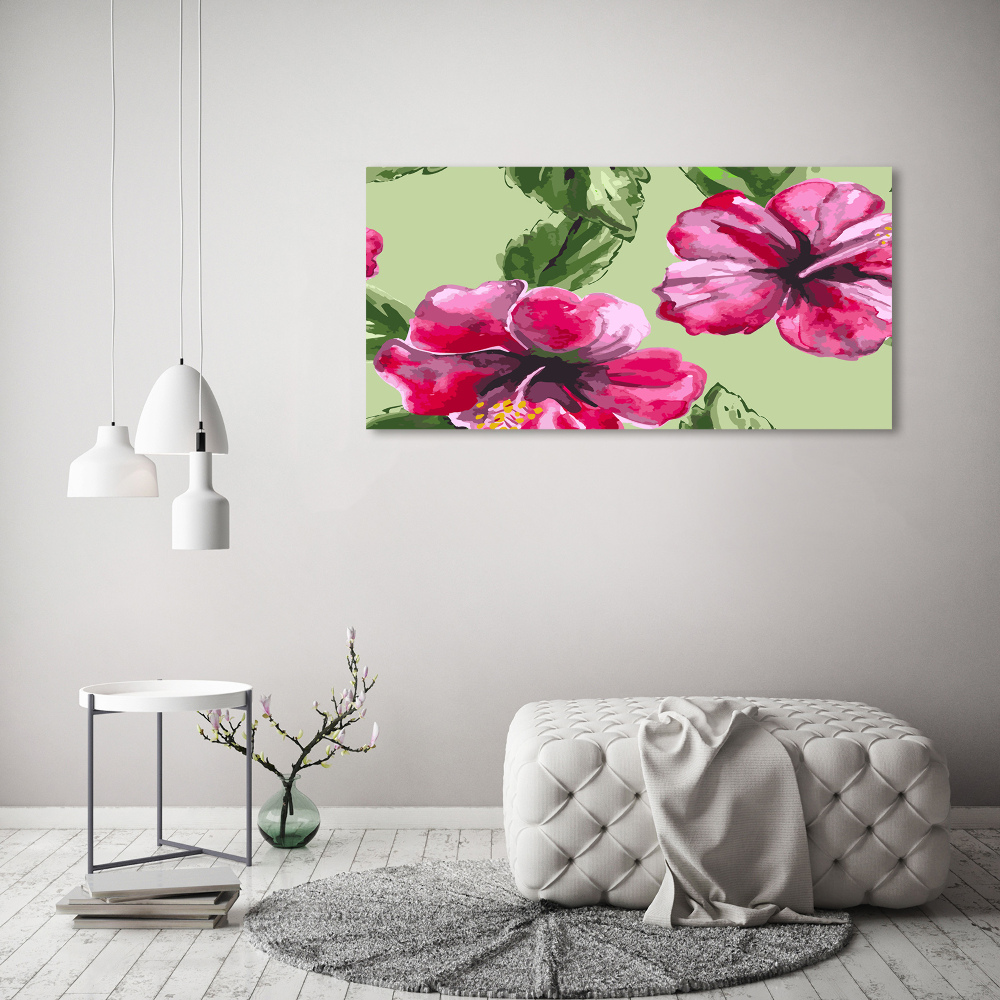 Canvas wall art Hawaiian flowers