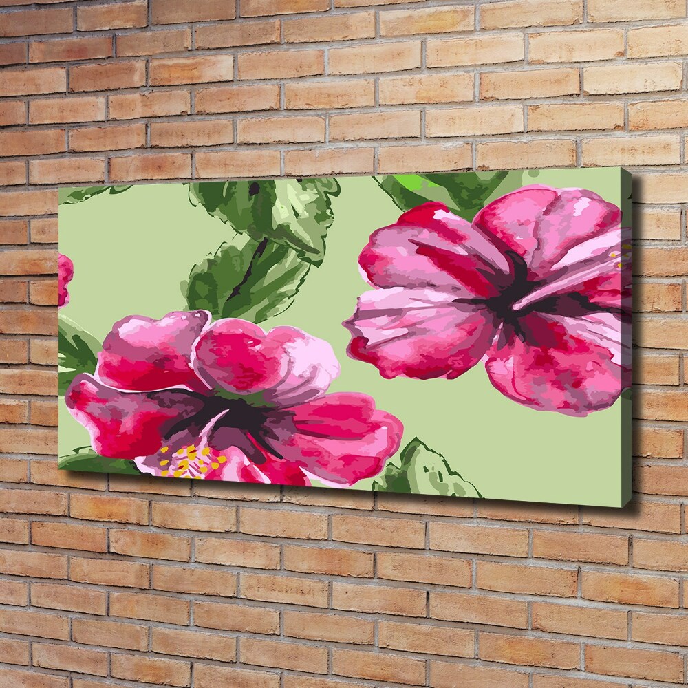 Canvas wall art Hawaiian flowers