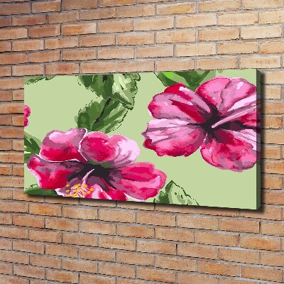 Canvas wall art Hawaiian flowers