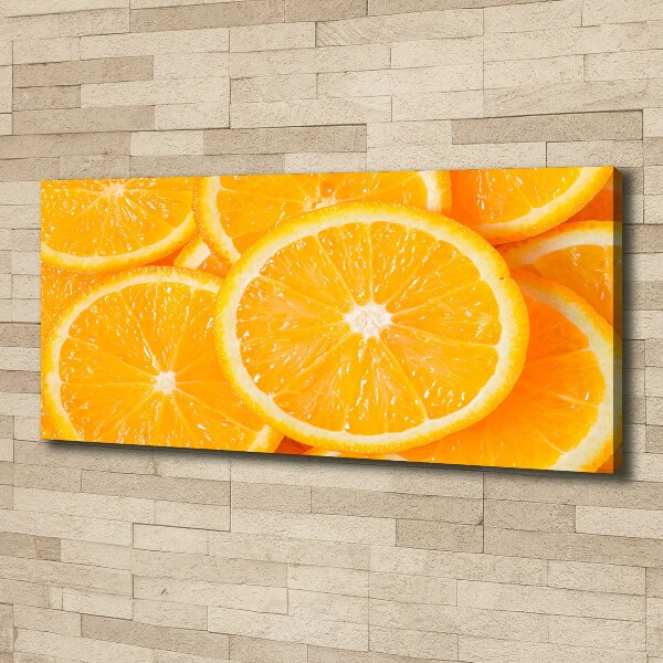 Canvas wall art Slices of orange