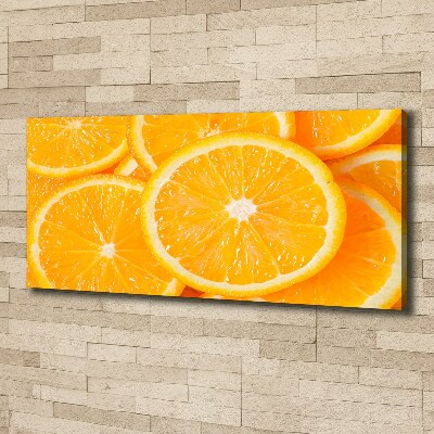 Canvas wall art Slices of orange