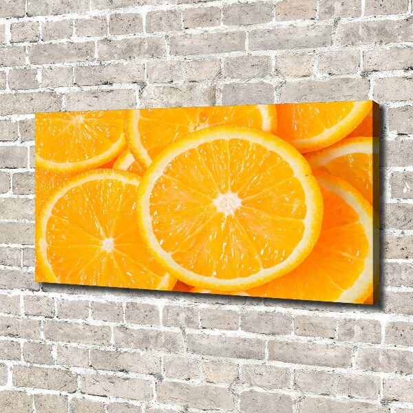 Canvas wall art Slices of orange