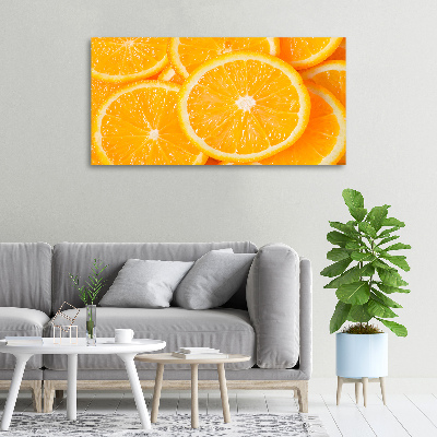 Canvas wall art Slices of orange