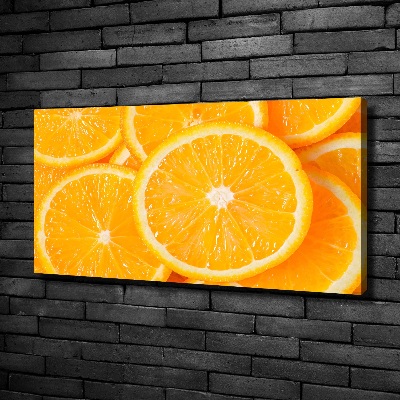 Canvas wall art Slices of orange