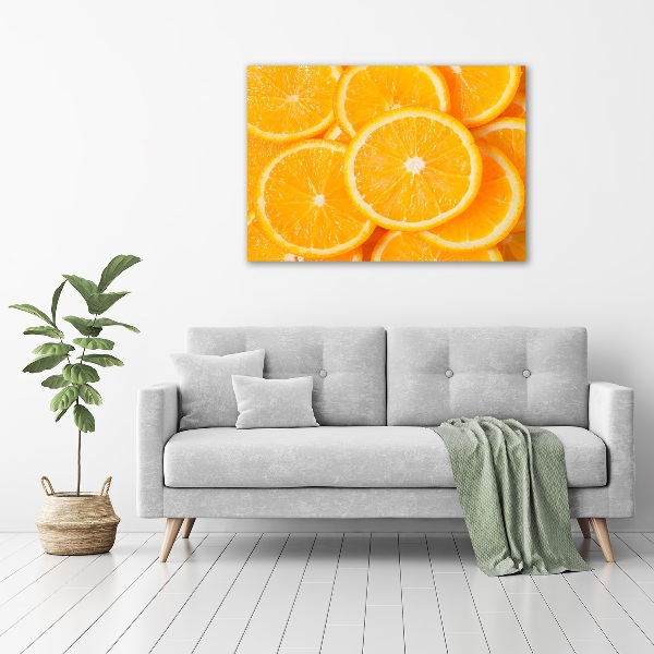 Canvas wall art Slices of orange