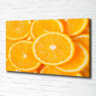 Canvas wall art Slices of orange