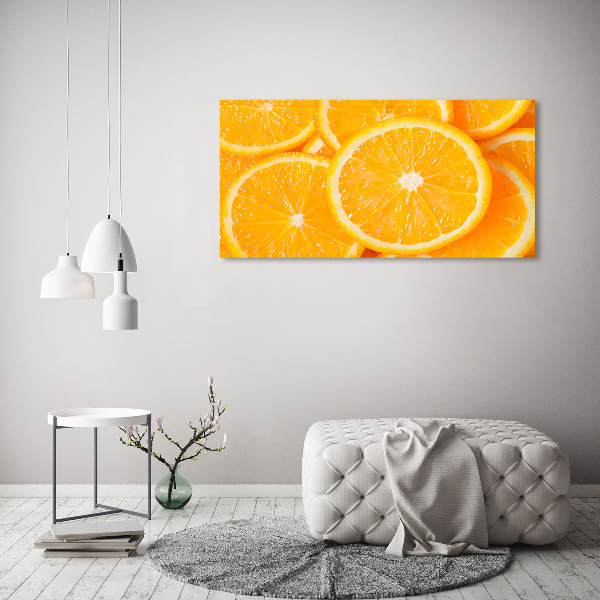 Canvas wall art Slices of orange