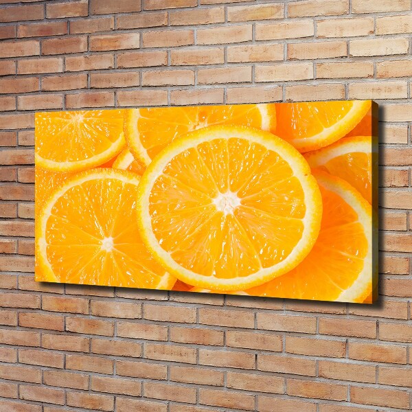 Canvas wall art Slices of orange