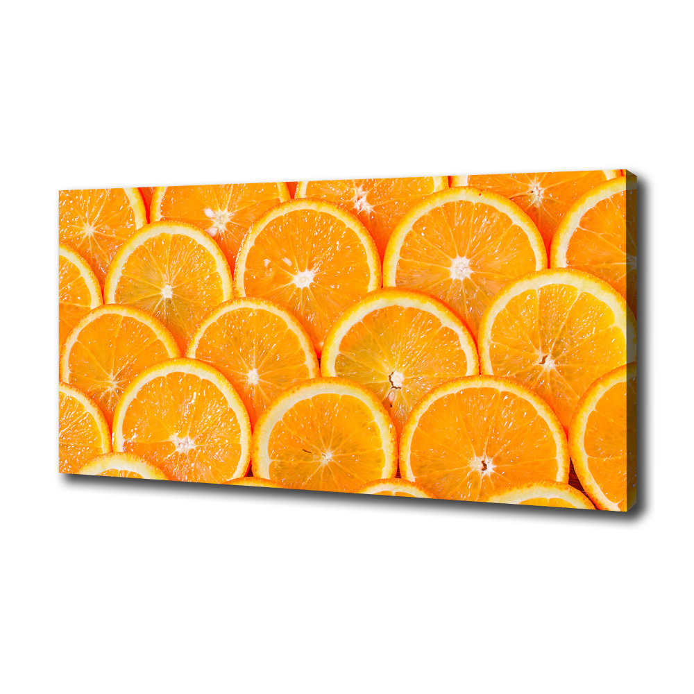 Canvas wall art Slices of orange