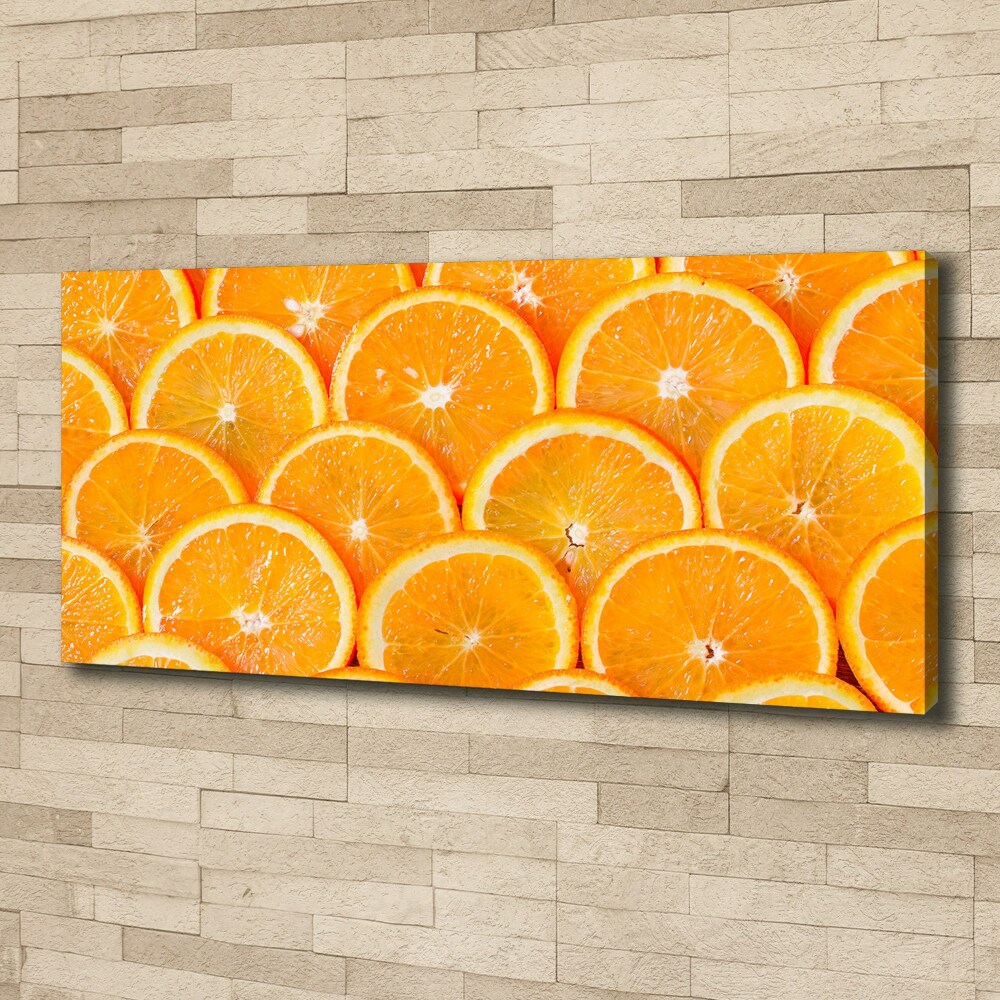 Canvas wall art Slices of orange