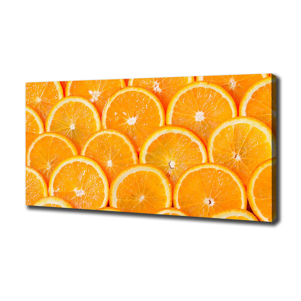 Canvas wall art Slices of orange