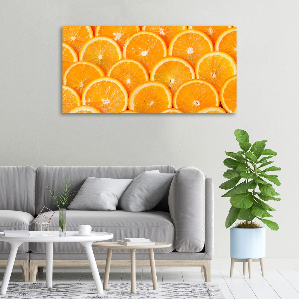 Canvas wall art Slices of orange