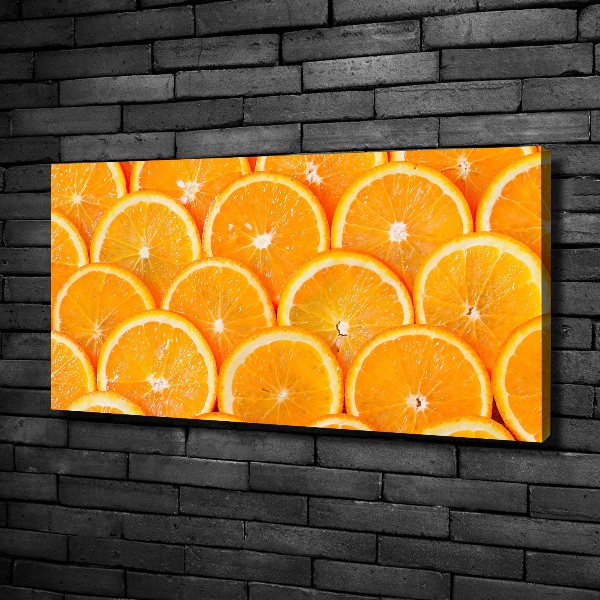 Canvas wall art Slices of orange