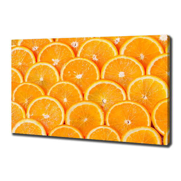 Canvas wall art Slices of orange