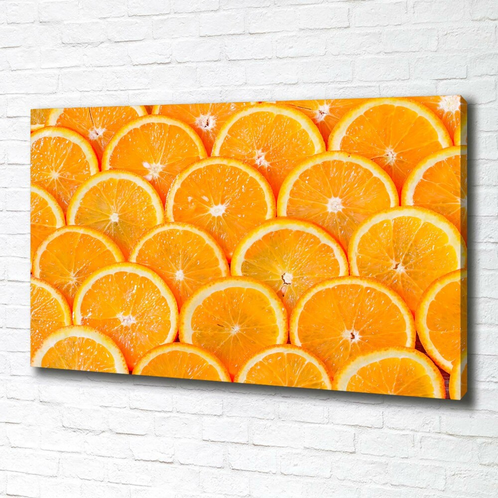 Canvas wall art Slices of orange