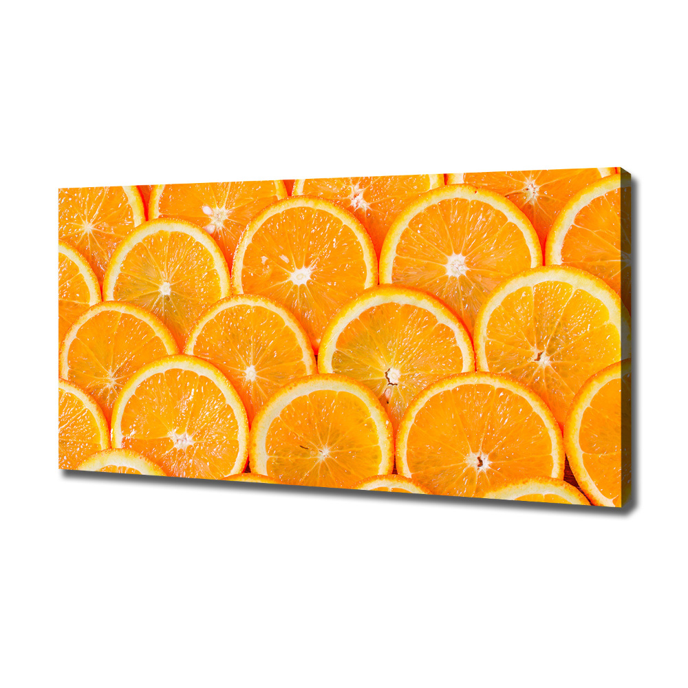 Canvas wall art Slices of orange