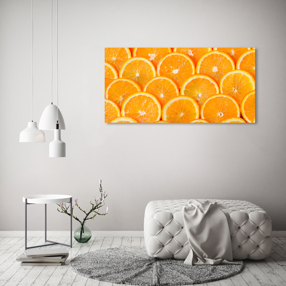 Canvas wall art Slices of orange