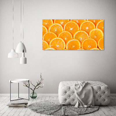 Canvas wall art Slices of orange