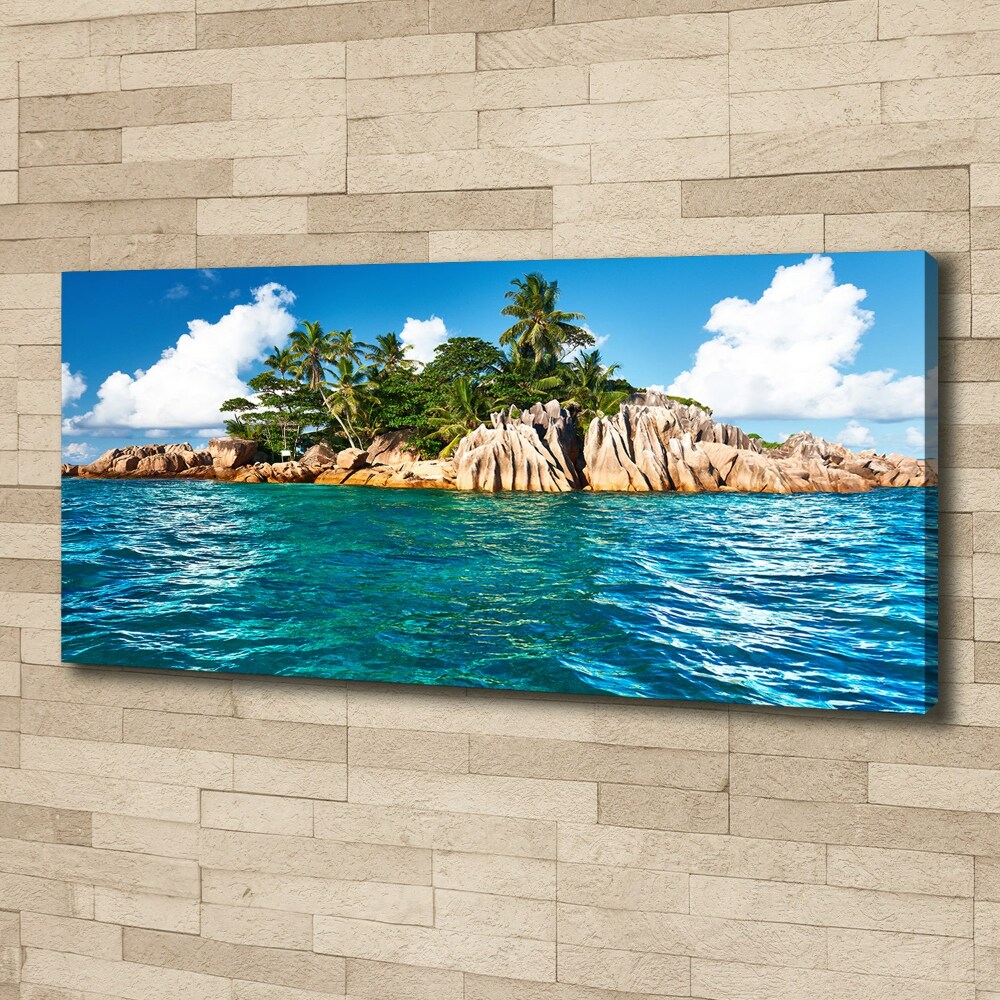 Canvas wall art Tropical island