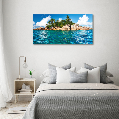 Canvas wall art Tropical island