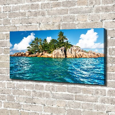 Canvas wall art Tropical island