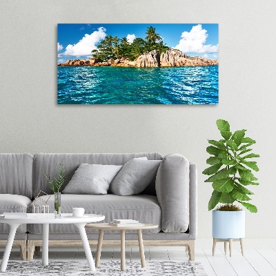 Canvas wall art Tropical island