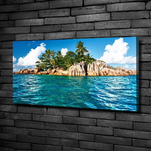 Canvas wall art Tropical island