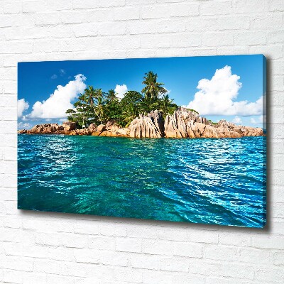 Canvas wall art Tropical island